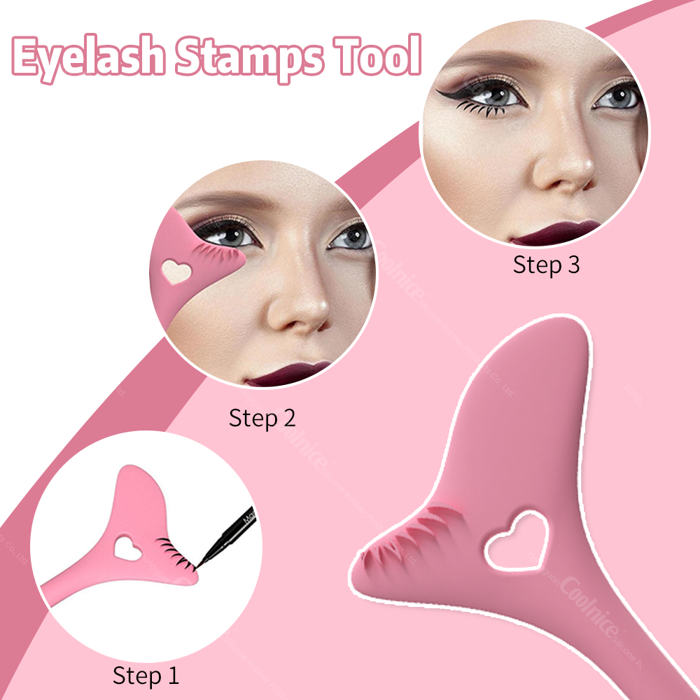 New Makeup & Tool Upgrade Design Eyeliner Strencil Mascara Shield Winged Eyeliner Tool Eyelash Stamps Tool for Beginner