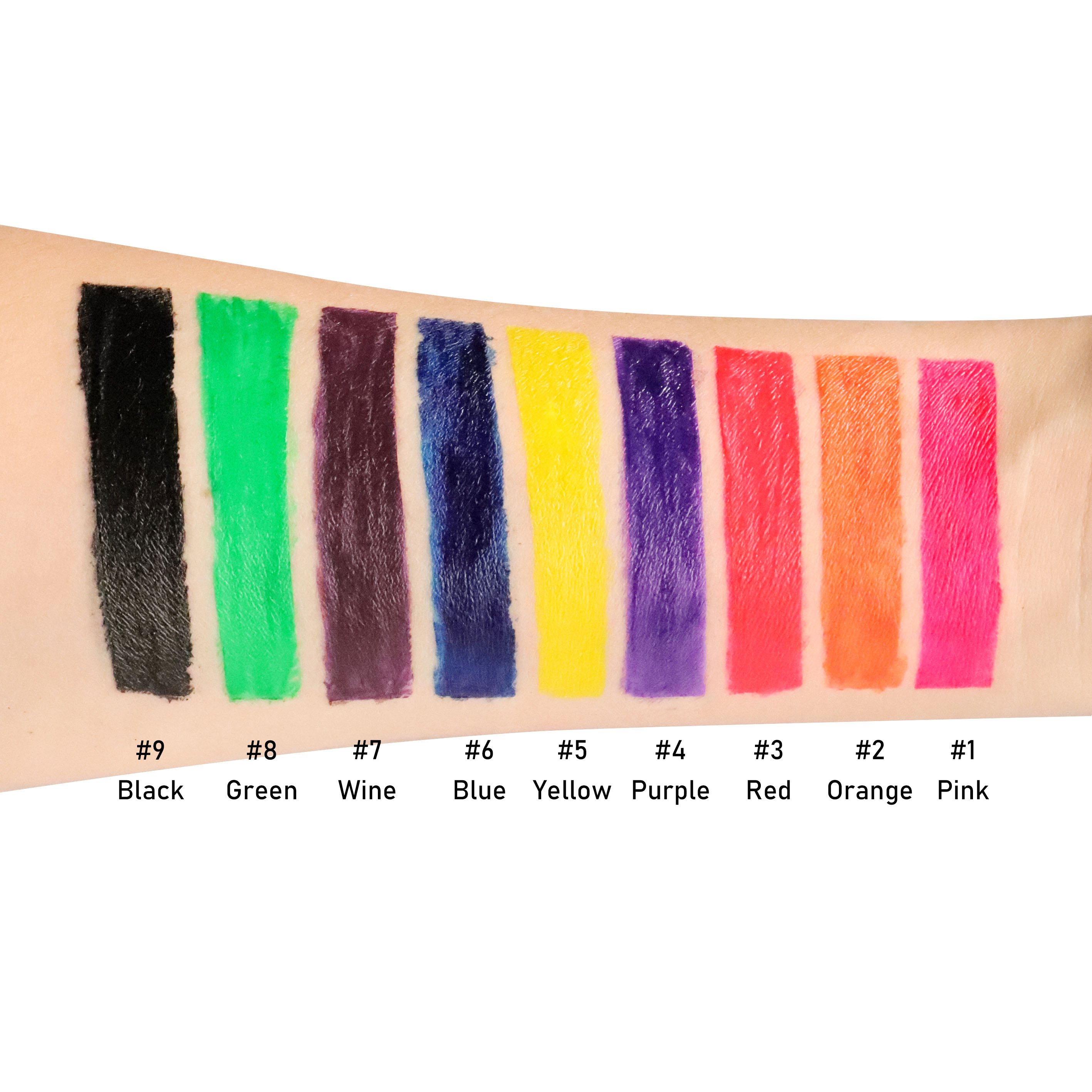 Wholesale Custom Logo Waterproof Liquid Eyeliner Pencil Private Label 9 Color neon eyeliner pencil