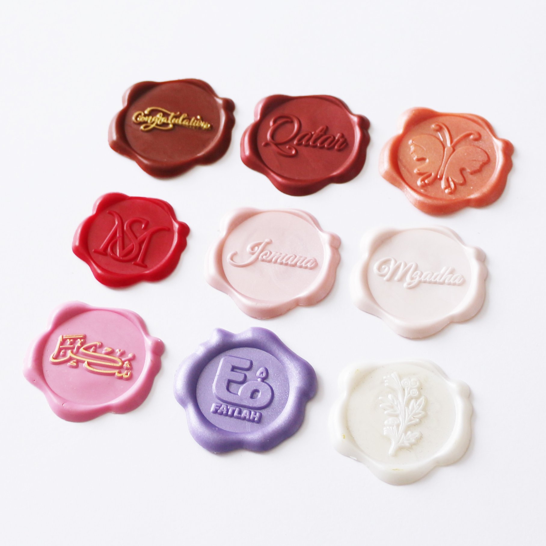 Hot Selling Factory Wholesale Adhesive Wax Printed Envelope Decorative Colorful Wax Seals