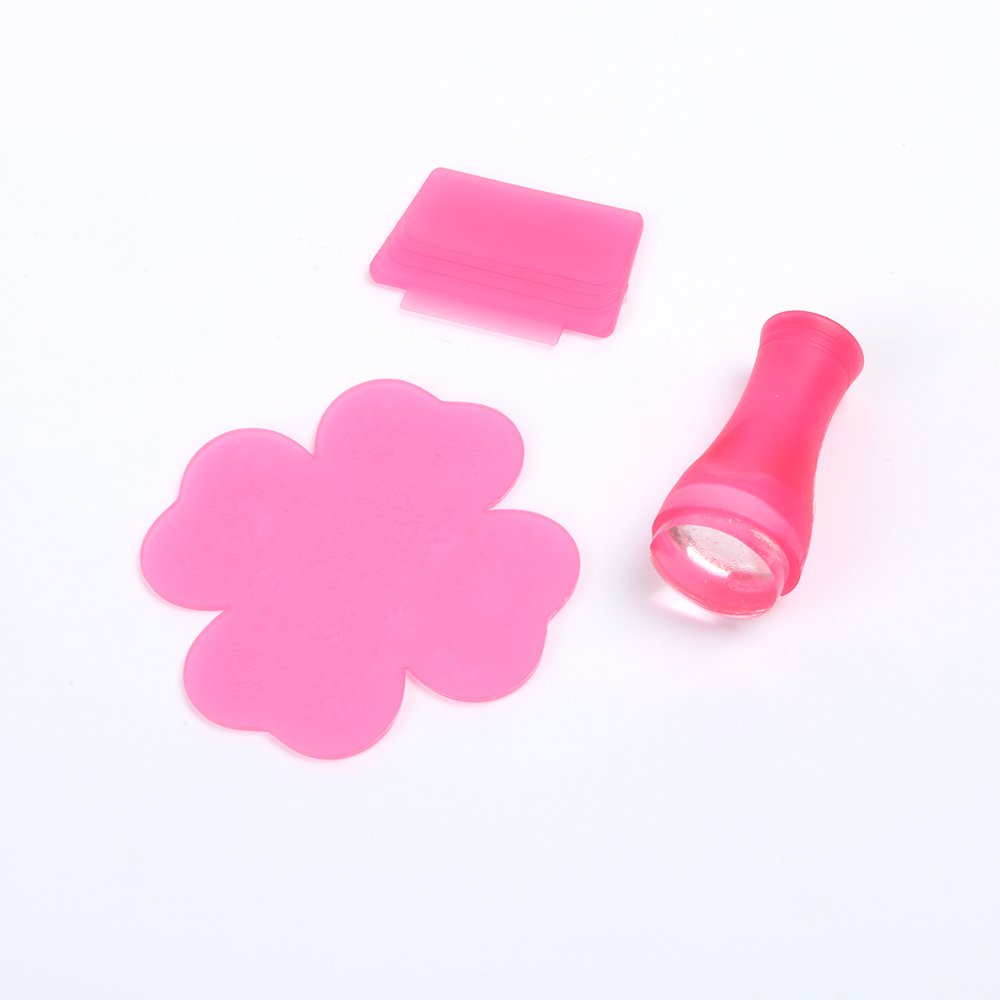 Nail Stamper Set with Unique Designs Plastic Printing Stamper for Unique Nail Art