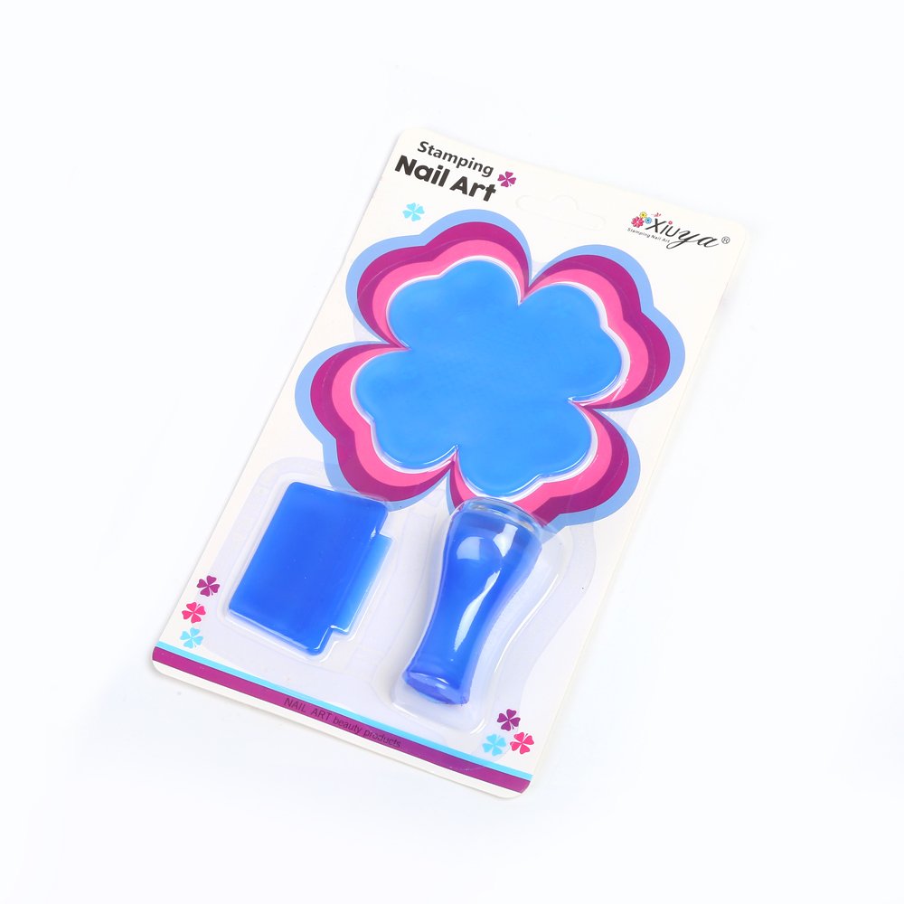 Nail Stamper Set with Unique Designs Plastic Printing Stamper for Unique Nail Art