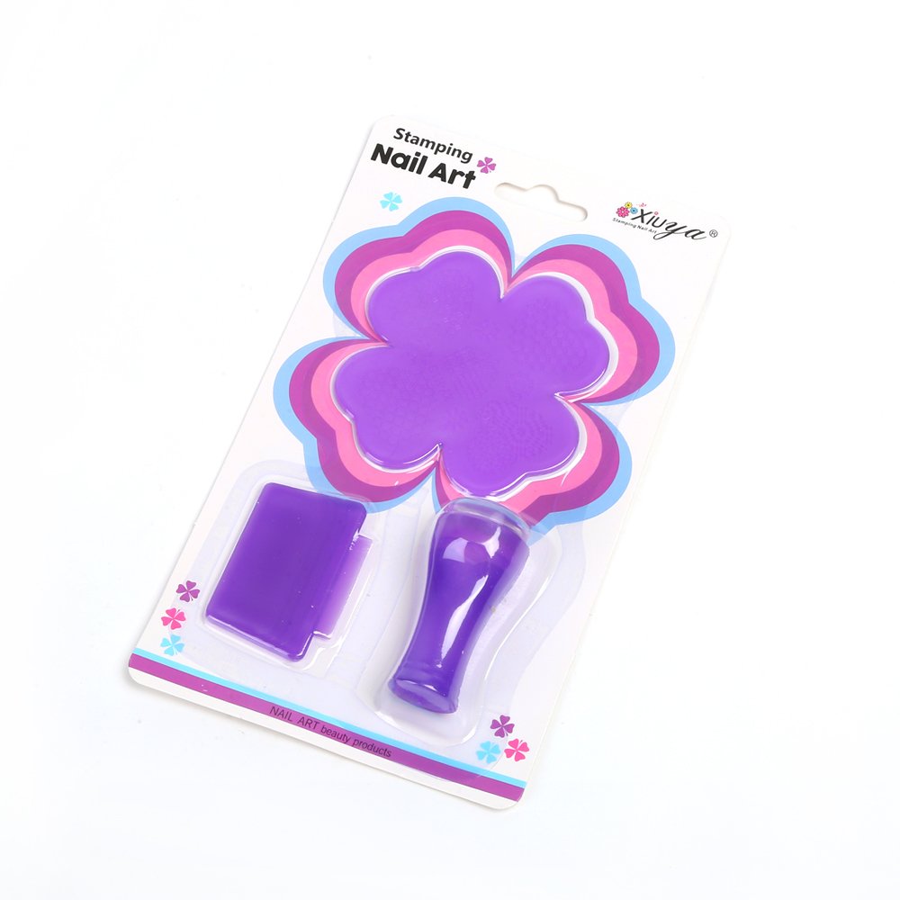 Nail Stamper Set with Unique Designs Plastic Printing Stamper for Unique Nail Art