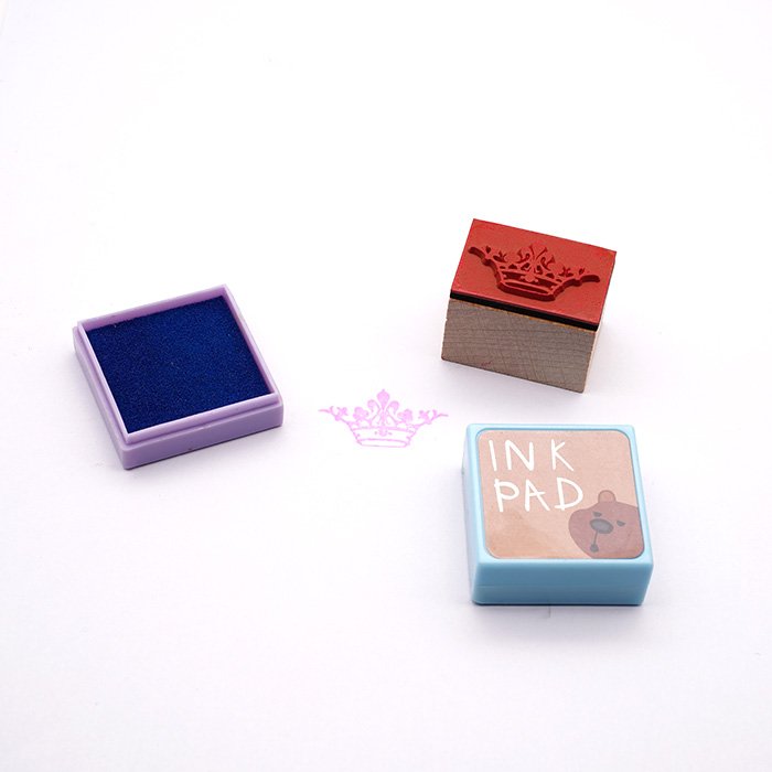 Factory Direct Supply non-toxic square stamp pad mini ink pad children DIY inkpad stamp pad for children's toy 281