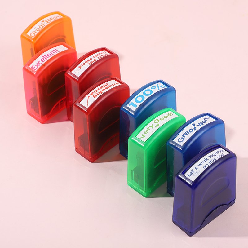 Factory selling OEM praise self-inking stamp school motivation self inking teacher stamps