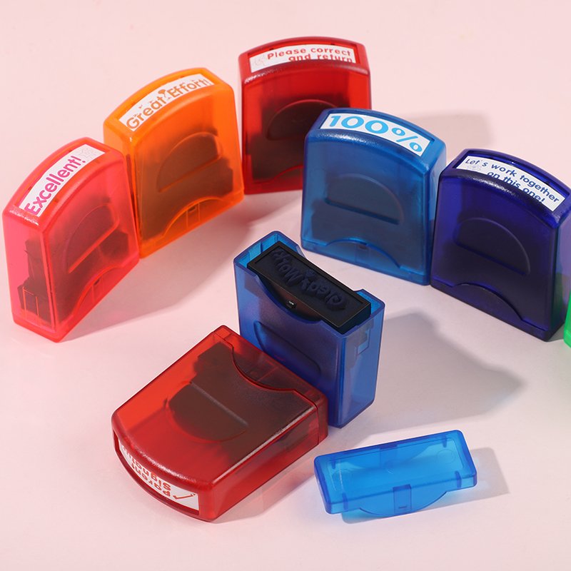 Factory selling OEM praise self-inking stamp school motivation self inking teacher stamps
