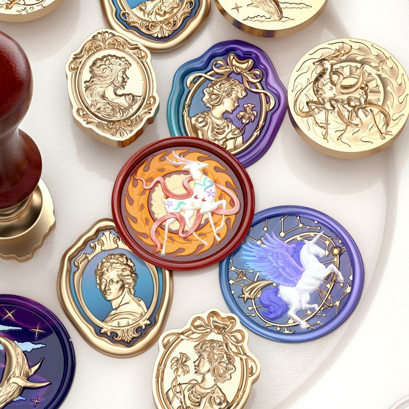 New product embossed stamp wax seal irregular 3D retro decoration seal/manufacturer wholesale