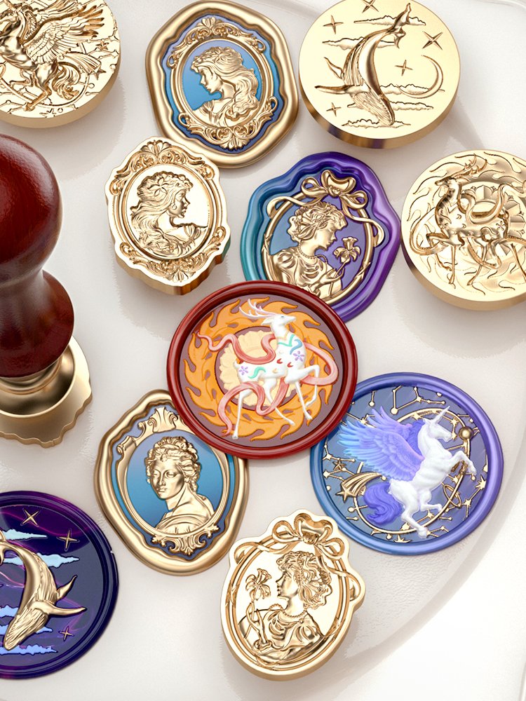 New product embossed stamp wax seal irregular 3D retro decoration seal/manufacturer wholesale