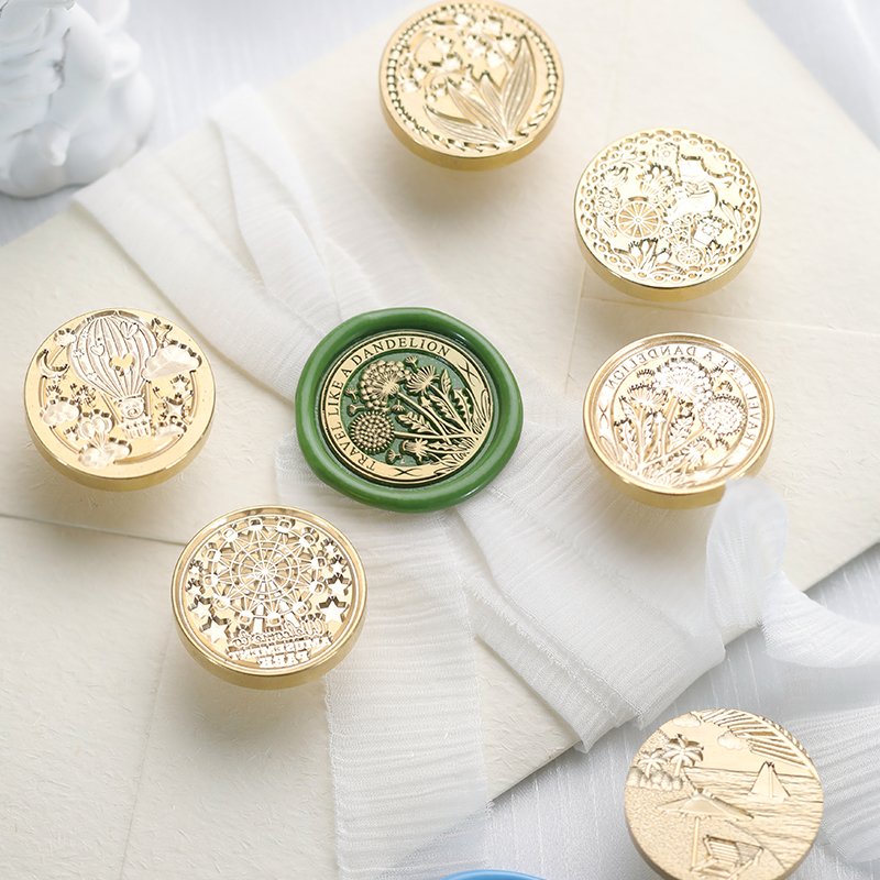Flower Language Series Stamp Head Embossed Wax Seal Head Manufacturer Wholesale