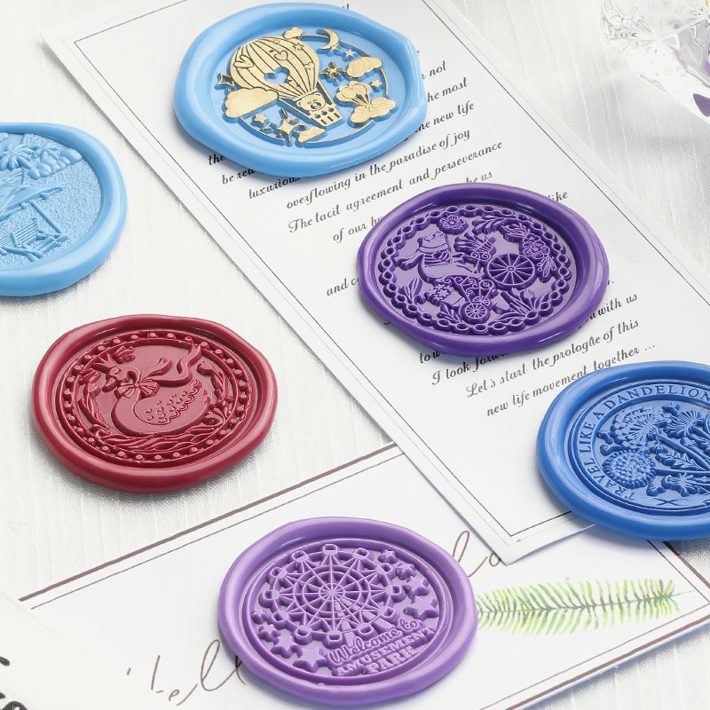 Flower Language Series Stamp Head Embossed Wax Seal Head Manufacturer Wholesale