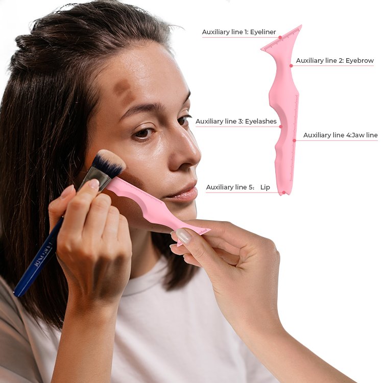 Silicone Beauty Ruler Eyelash Kits Makeup Tools Eye Makeup Brushes Eyeliner Outline Star Eyeliner Stamp Silicone Eyeliner Makeup