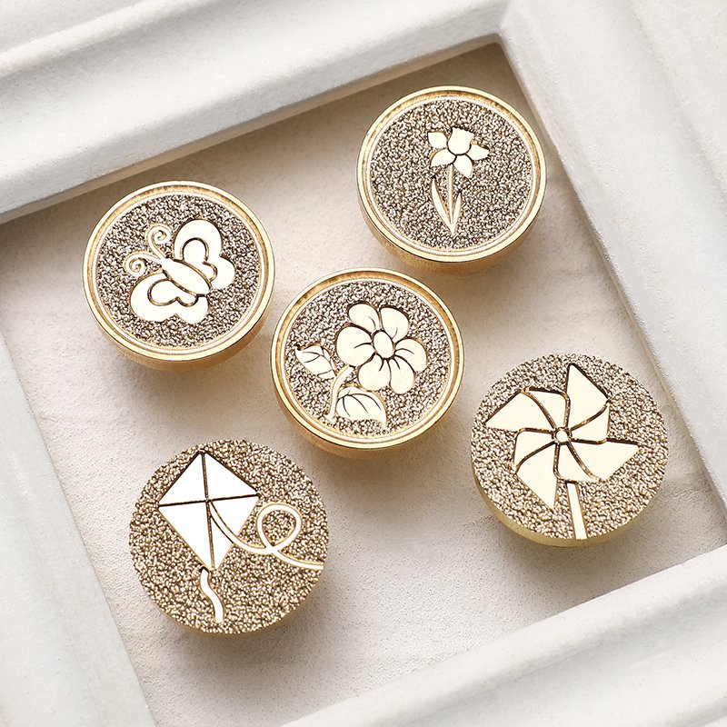 Cute and Fresh Series Stamp/Relief Matte Brass Carving/seal wax stamp/Envelope invitation letter gift decoration/wholesale