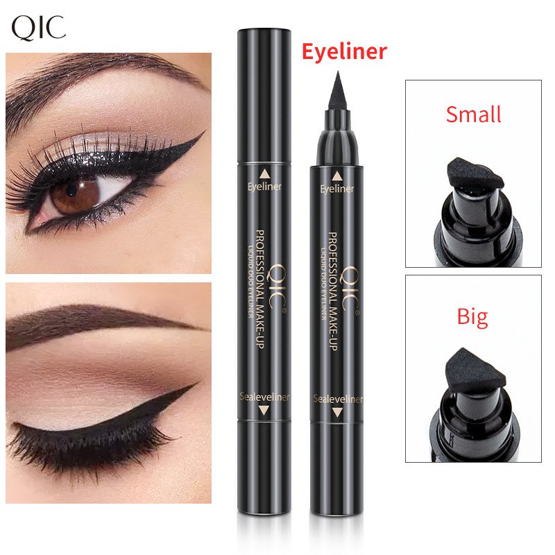 Eyeliner Waterproof Dual-ended Make up Pencil 2 in 1 water active Winged Eyeliner Stamp Eyeliner Makeup For Eyes maquillaje