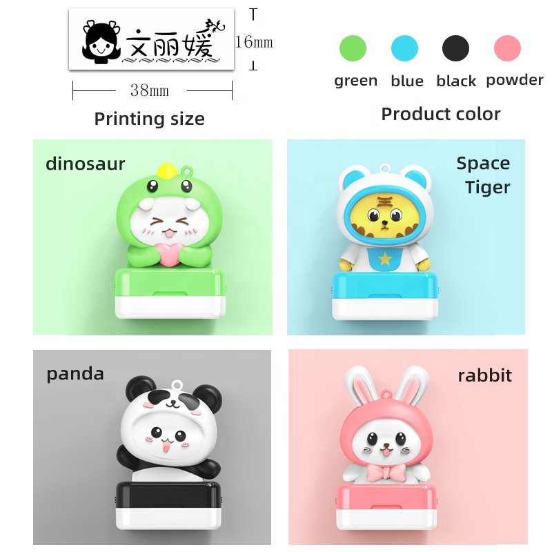 Children's Self-Inking Foam Stamp Cartoon Flash Design for DIY & Office Use Plastic & Rubber Ink Pad