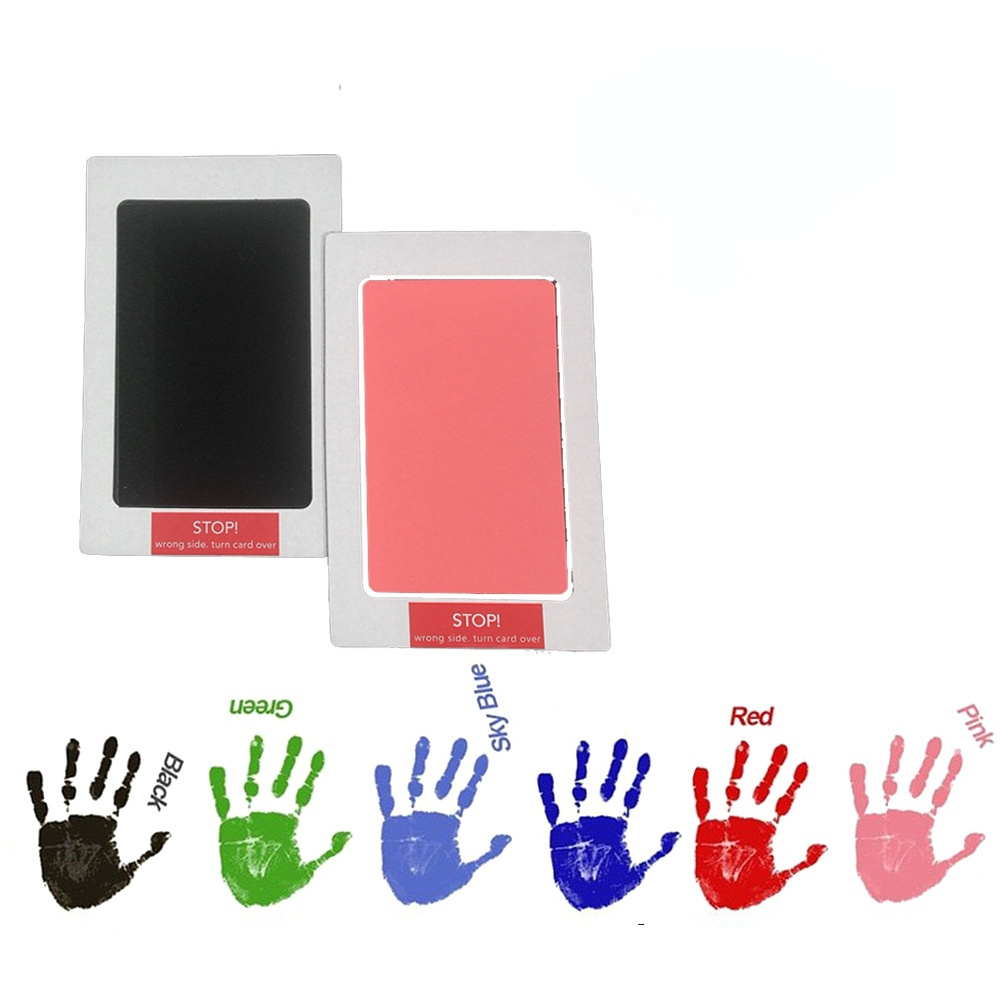 Inkless Handprint And Footprint Paw Print Stamp Pad Baby Clean Ink Pad For Family Memory Gift