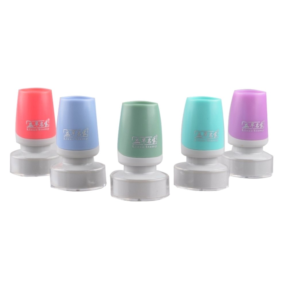 custom JFK seal series hot sale discount office plastic toy rubber photosensitive flash stamp