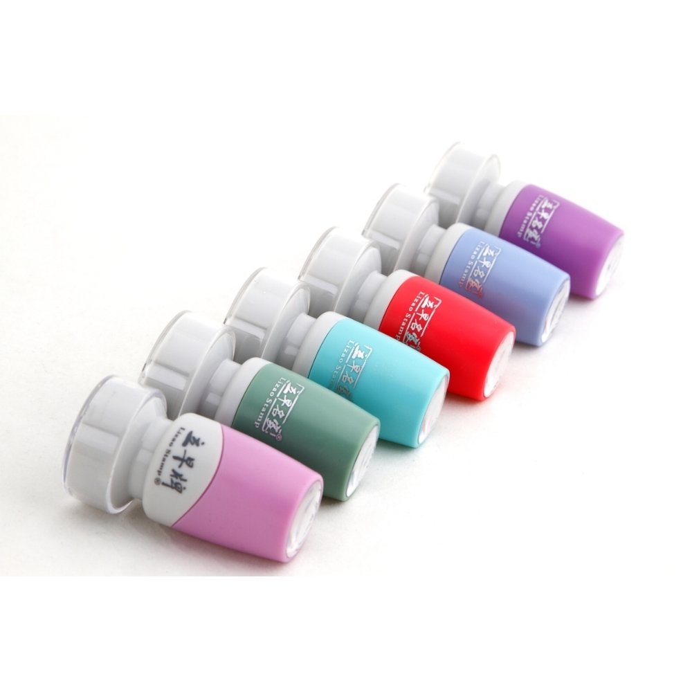 custom JFK seal series hot sale discount office plastic toy rubber photosensitive flash stamp