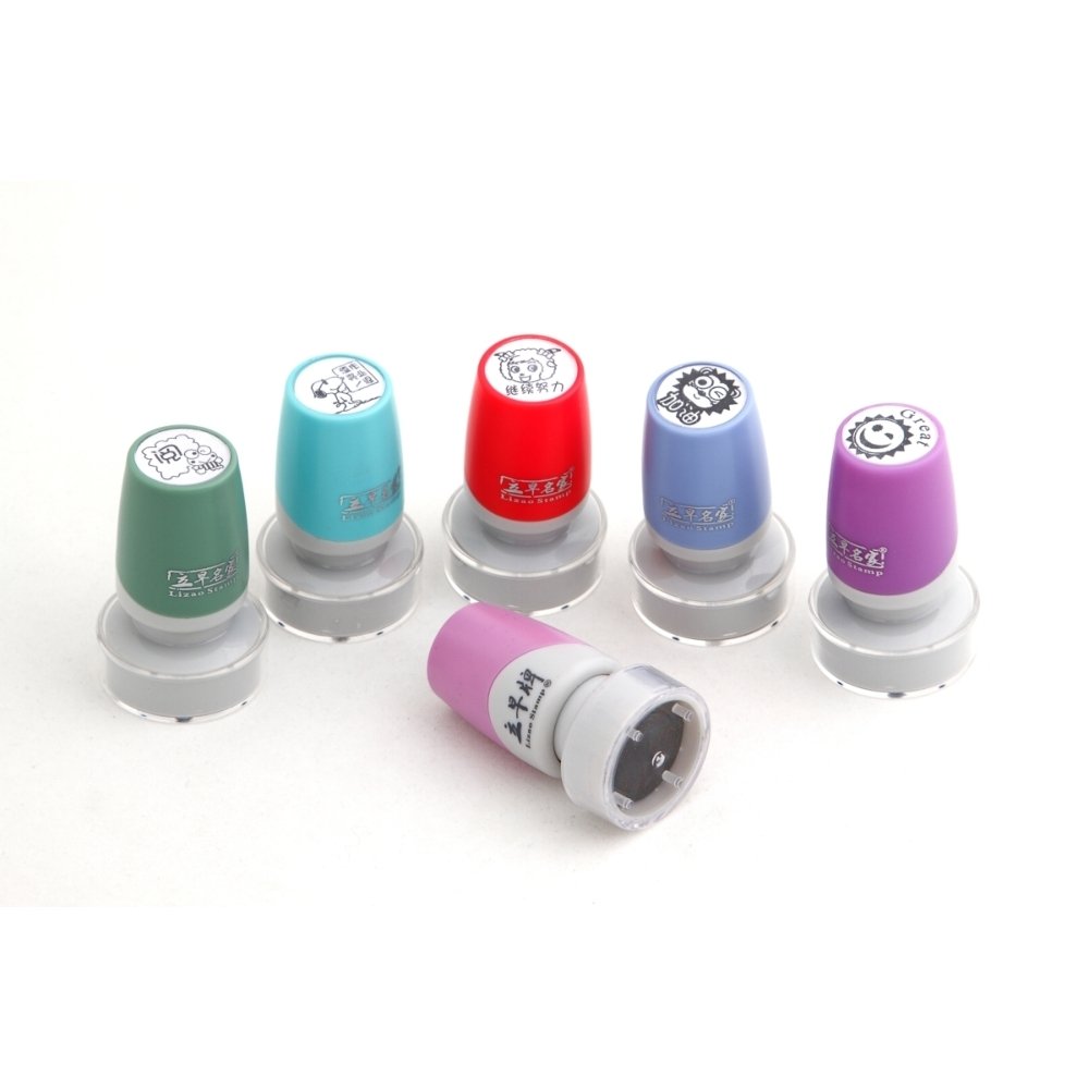 custom JFK seal series hot sale discount office plastic toy rubber photosensitive flash stamp