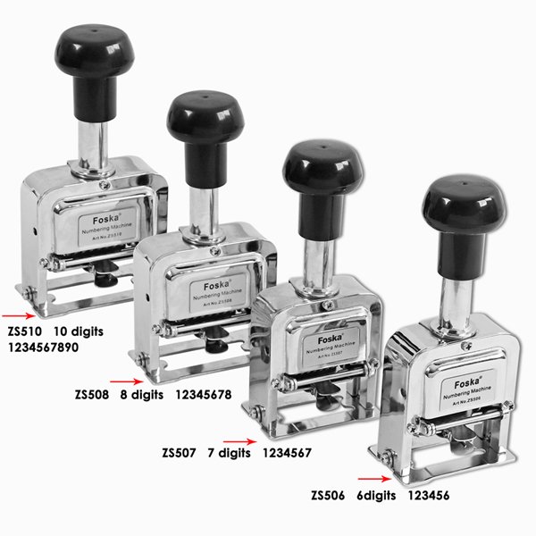 High Quality 6 /7/8/10 Digits Automatic Numbering Machine Office serial number stamping machine