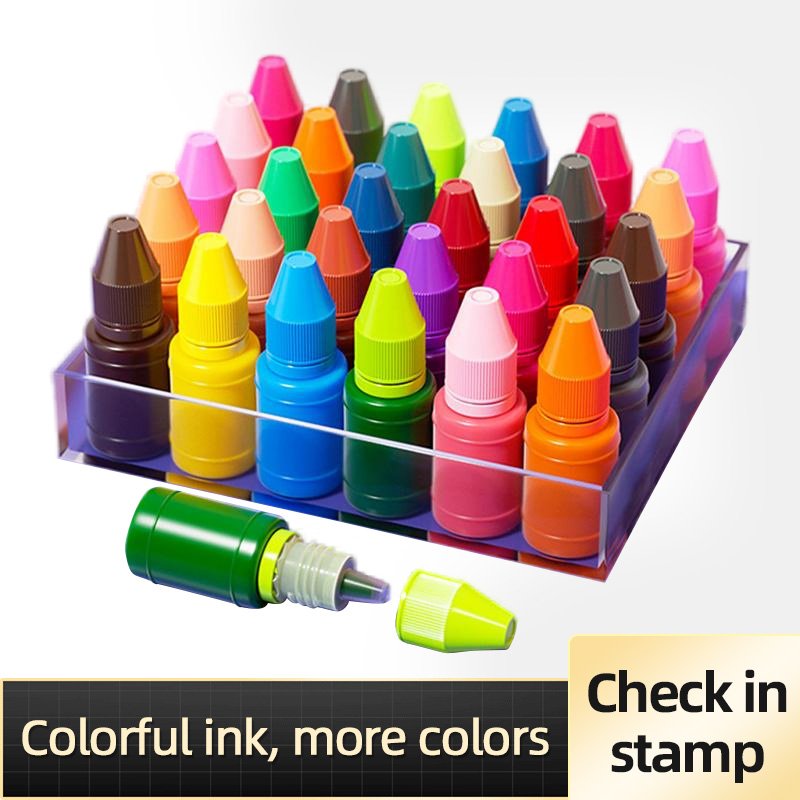 Blue Black Flash Stamp Ink for Stamps 7ML