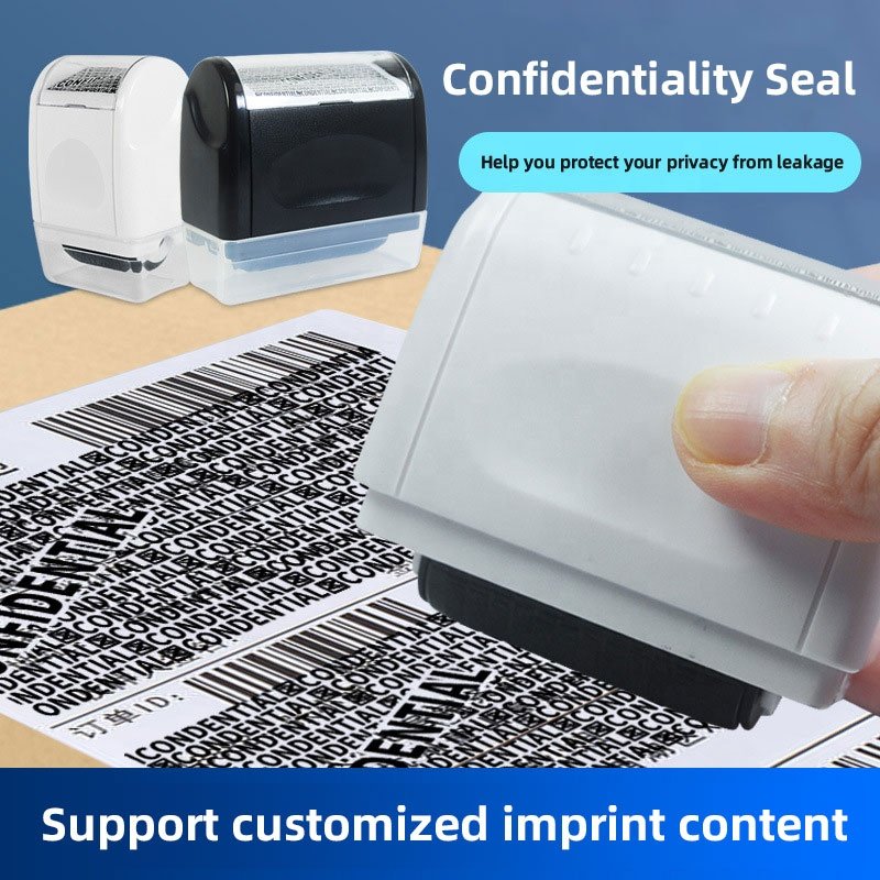 Personal Information Privacy Protection Seal Stamp Confidently Conceal Your Personal Data