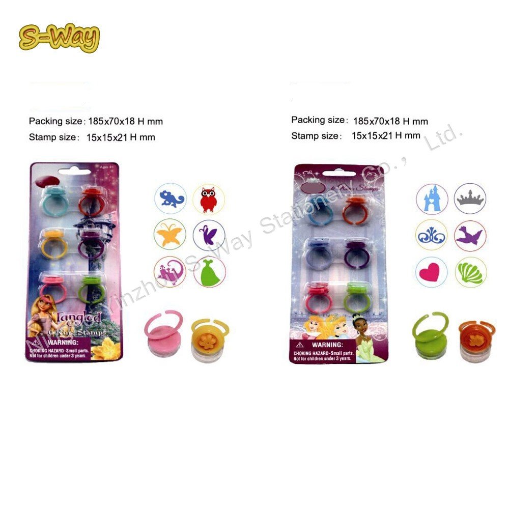 PVC BOX packing,36pcs per one box,round stamp/Self-Inking Stamps