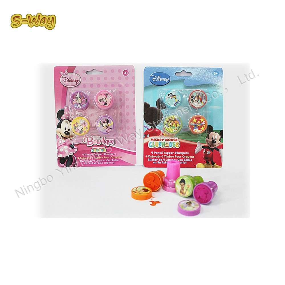 PVC BOX packing,36pcs per one box,round stamp/Self-Inking Stamps