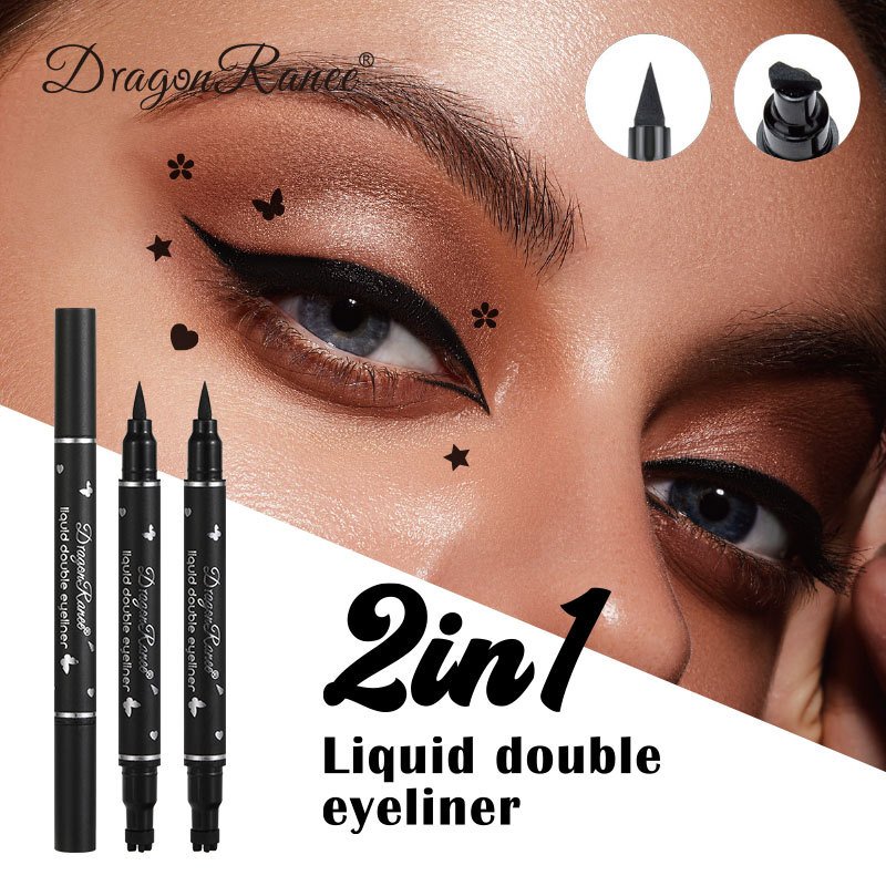 double head makeup liquid eyeliner with fashion waterproof lasting eye liner pencil eyeliner stencil eyeliner liquid