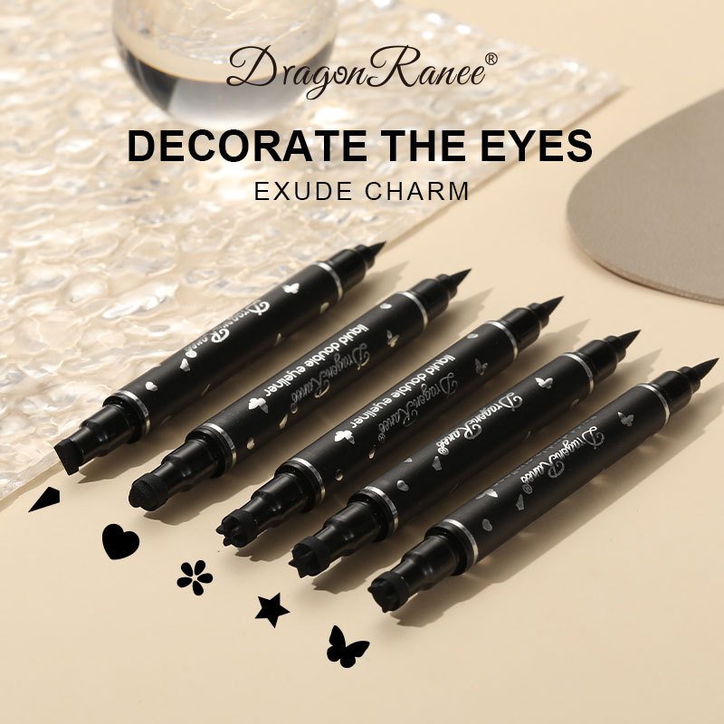double head makeup liquid eyeliner with fashion waterproof lasting eye liner pencil eyeliner stencil eyeliner liquid