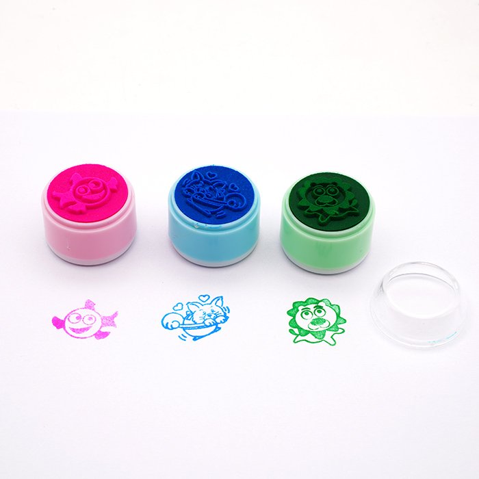 quick dry flash custom waterproof logo personalized self-inking mini stamp for children
