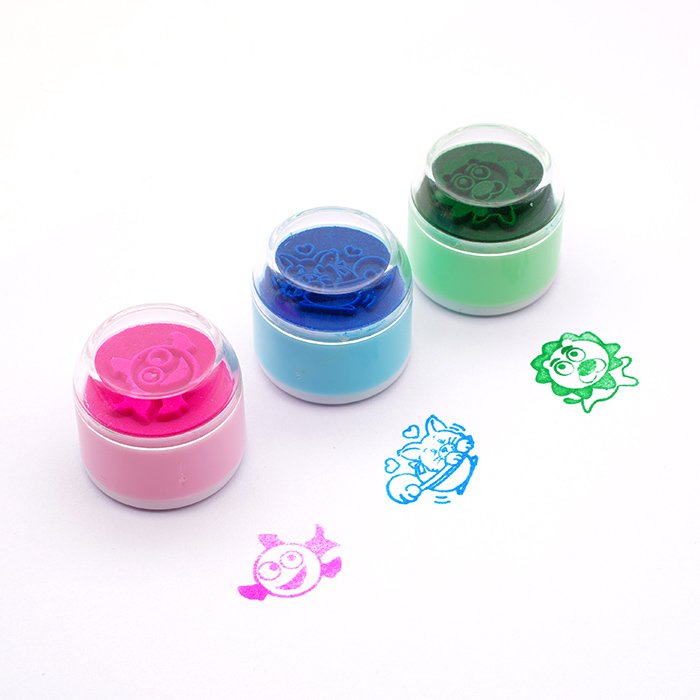 quick dry flash custom waterproof logo personalized self-inking mini stamp for children