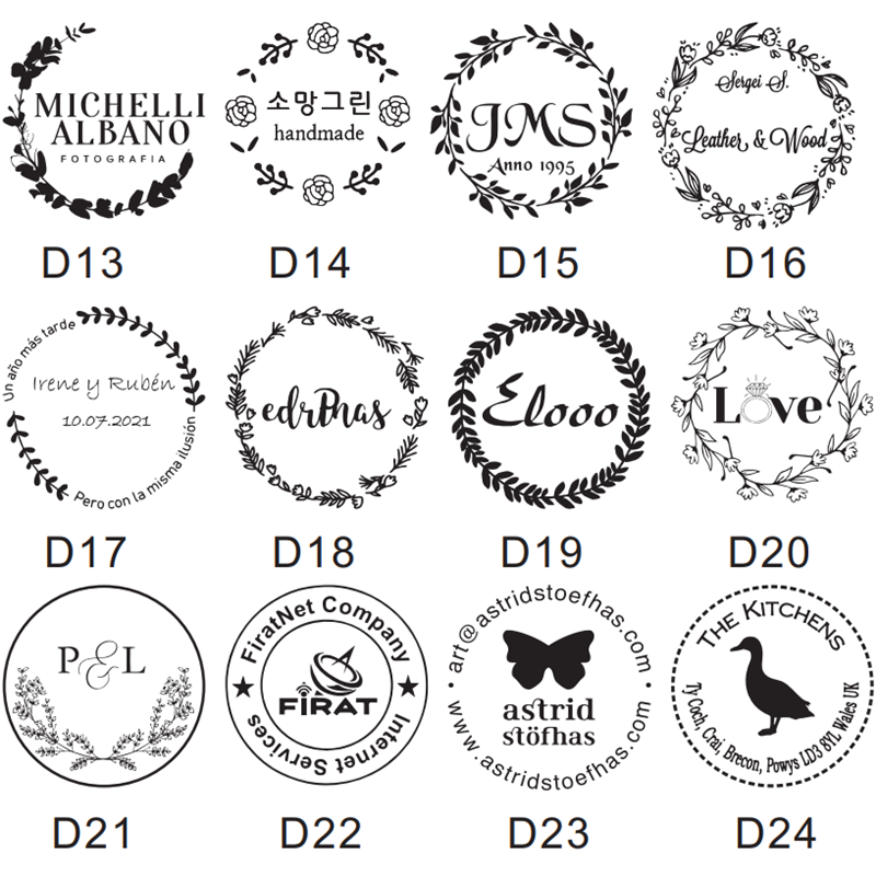 Custom Logo Address Stamp Self-inking Monogram Rubber Personalized For Card Making Weddings Writing Invitations Housewarmings