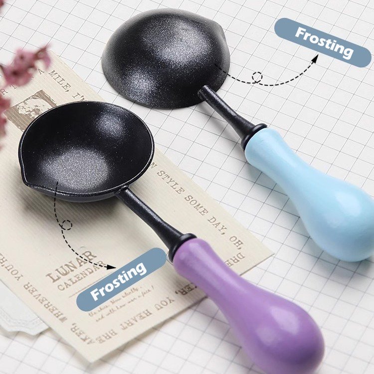 Wax Seal Stamp Non Stick Spoon Sealing Wax Heating Tool Anti Stick Easy To Clean Seal Stamp Spoon
