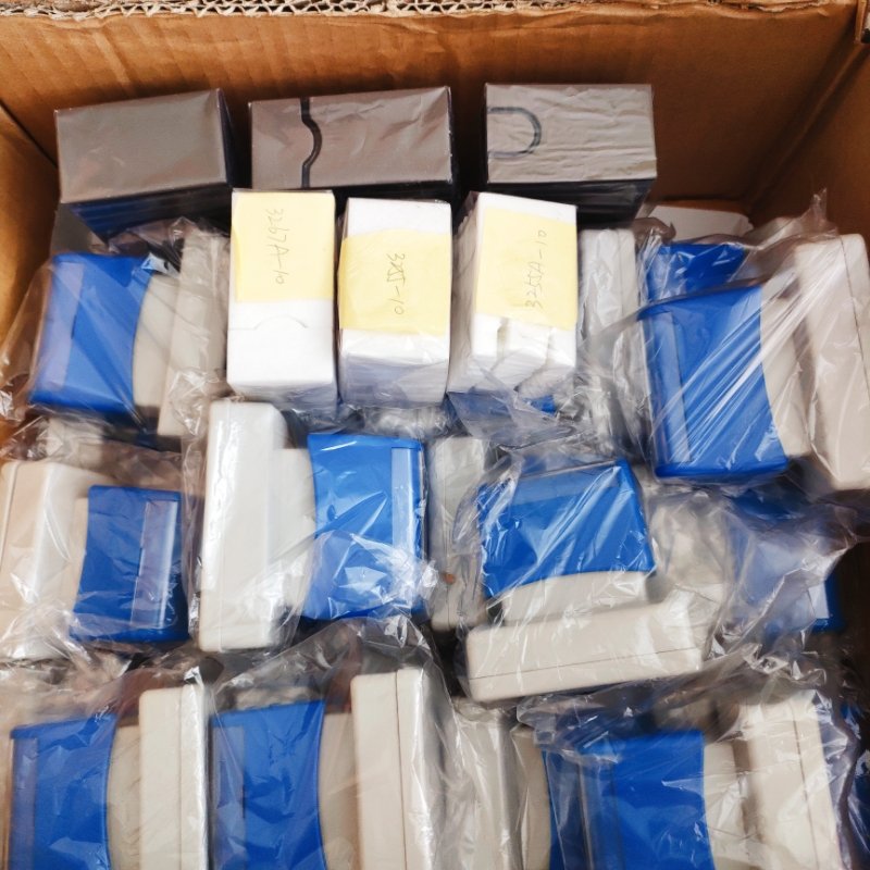Professional manufacturer wholesale office large handle flash stamps rectangle 80*105mm photosensitive pad pre-inked stamp.