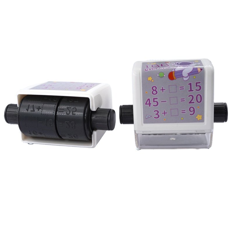 Math Roller Stamp Addition And Subtraction Stamp Within 100 Pupils White Math Practice Questions Digital Roller Stamp