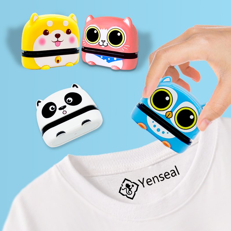 Customizable Kids Name Stamp for Personalizing Whashable Clothes Kids Flash Stamps