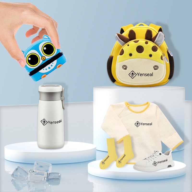 Customizable Kids Name Stamp for Personalizing Whashable Clothes Kids Flash Stamps