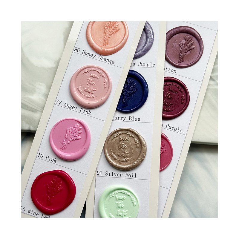 Custom LOGO Self Adhesive Sealing Wax Sticker Antique Wax Stamp For Packing Decoration