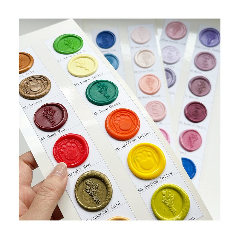 Custom LOGO Self Adhesive Sealing Wax Sticker Antique Wax Stamp For Packing Decoration