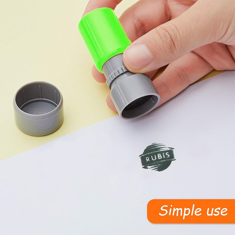 Factory Made Directly Custom Logo Stamp Personal Pattern Round Self Inking Stamp