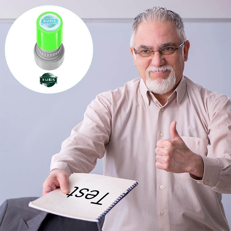 Factory Made Directly Custom Logo Stamp Personal Pattern Round Self Inking Stamp