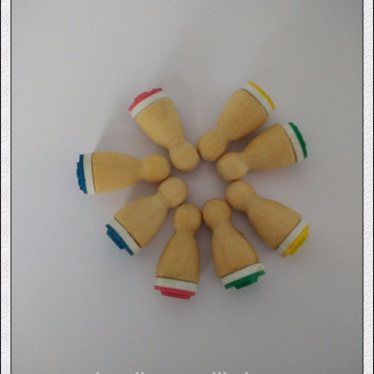 Mini wooden stamp