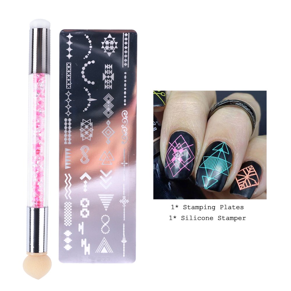 Premium Quality Nail Art Stamper with Creative Designs Stamping Plate for Innovative Nail Art Creations