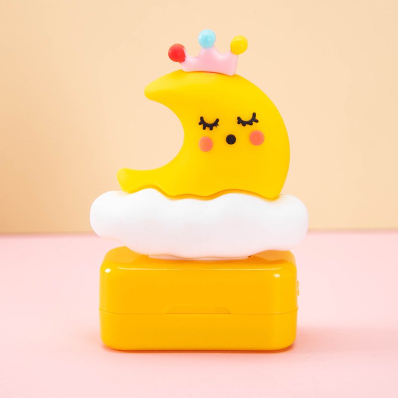 Custom name Logo stamp Printing Photosensitive personal Kids cute Rubber Flash Stamp for Kids Clothing