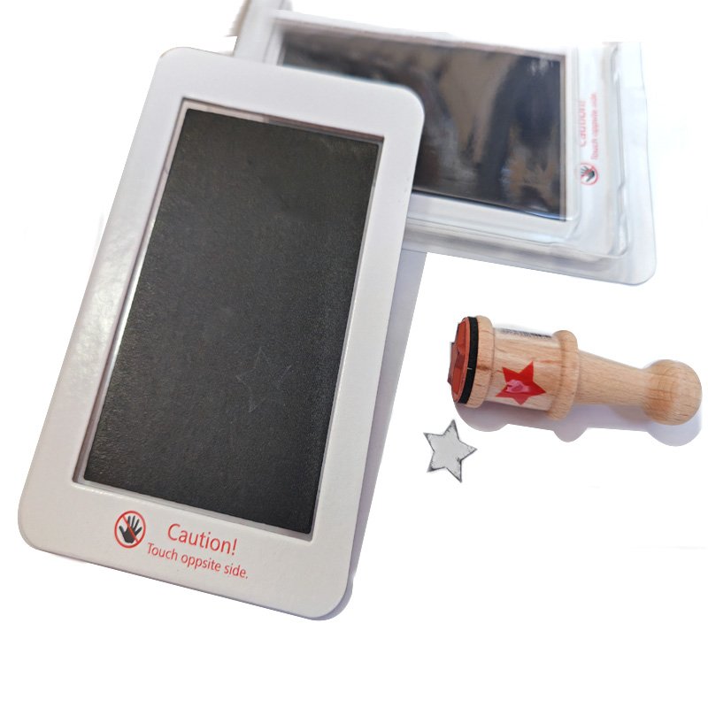 Newborn Baby Handprint and Footprint Paw Print Kit Clean Touch Ink Pads Imprint Cards Pet Inkless Infant Hand and Feet Stamp