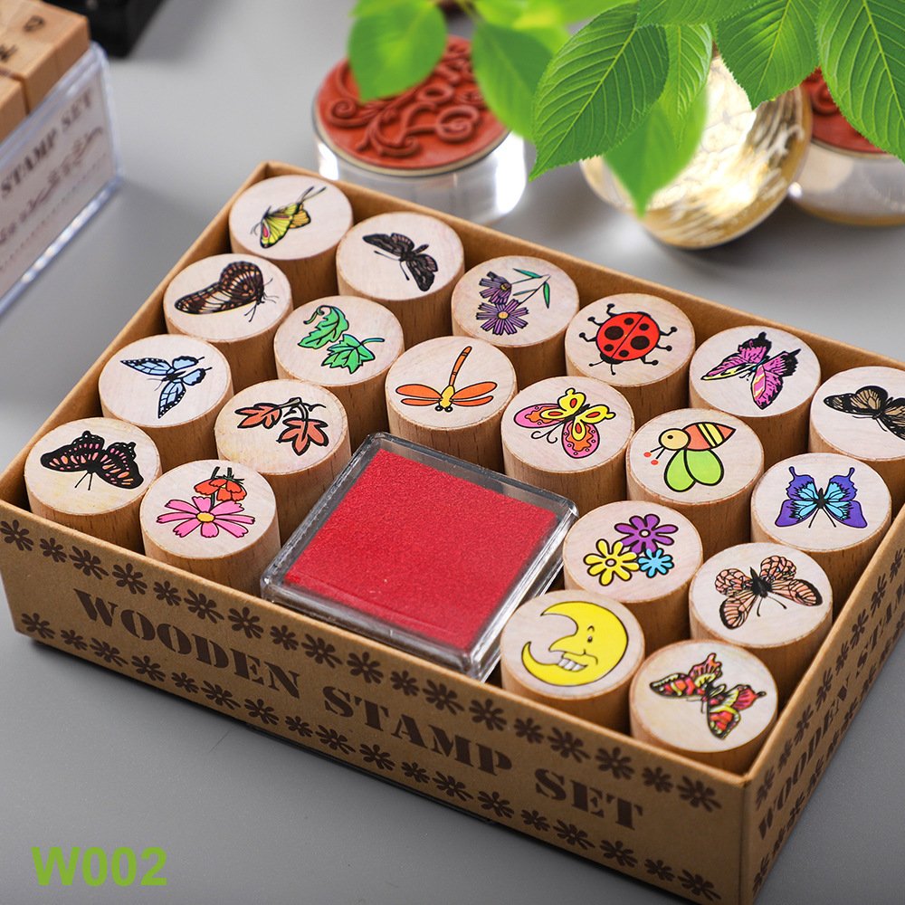 Manufacturer Supplier Custom Wooden Stamps Delicate Multiple Styles Personalized Wood Stamp