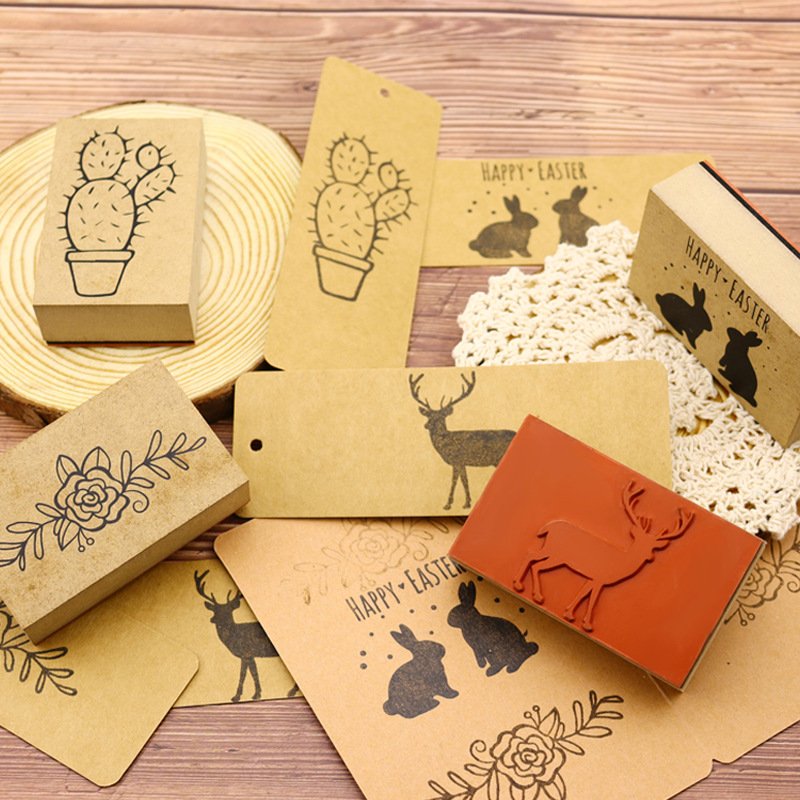 Manufacturer Supplier Custom Wooden Stamps Delicate Multiple Styles Personalized Wood Stamp