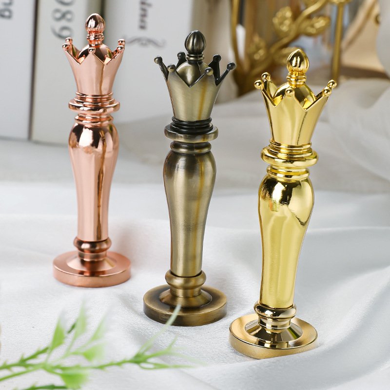 Customized wholesale Metal Crown Handle Single Seal Wax Sealing Copper Head (Handle+seal head) Optional patterns