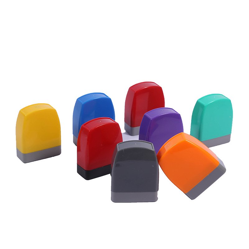 Factory atomic Multi Color Foam Office Teacher universal 7mm photosensitive pad Custom Pre Inked Logo 13X33mm HA Flash Stamp