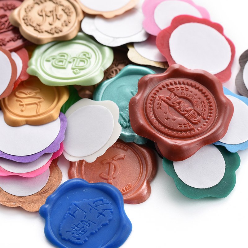 custom private wax seal label sealing wax stickers wax seal sticker for wedding