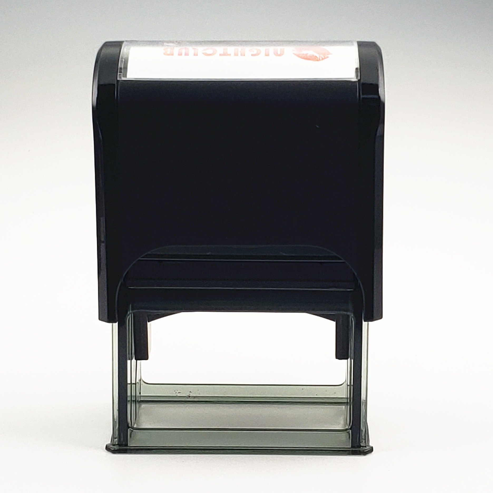 Factory wholesale self inking stamp 33*55mm rubber stamp logo customized office stamp